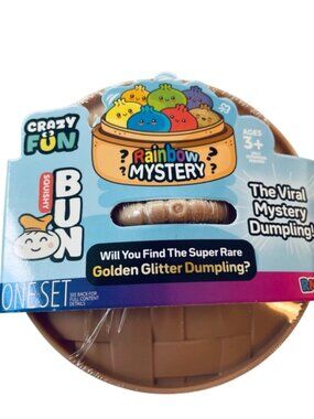 RARE 🌟 NEW Dumpling Squishy Bun 🥟🌟🔒 RMS Crazy Fun – Rainbow Mystery